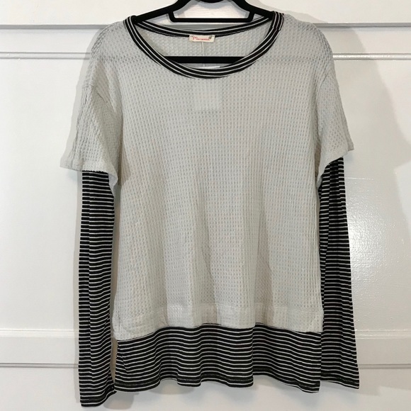 Striped Overlay Top - Picture 4 of 5